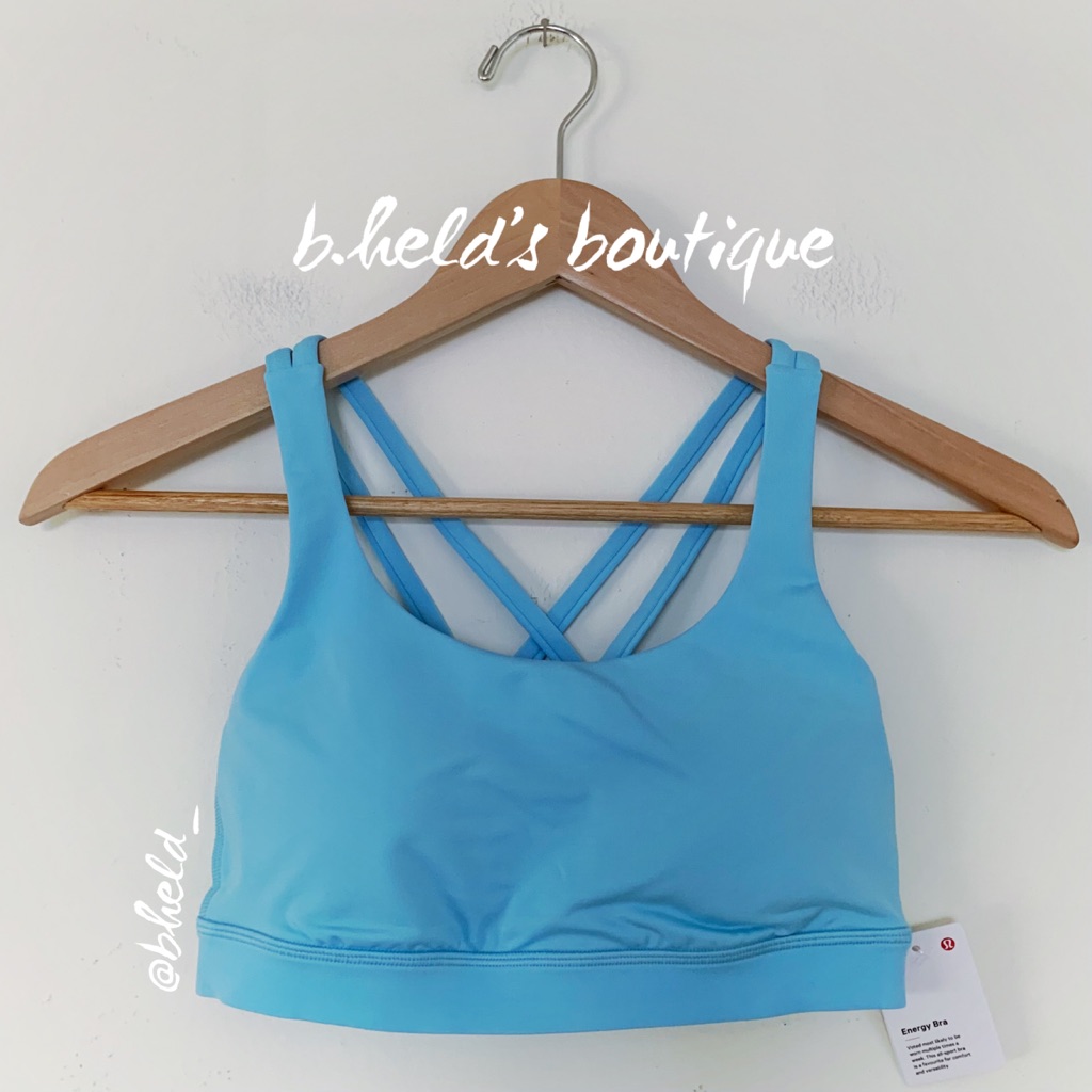 Lululemon Energy Bra In Blue Chill (Pastel Blue) Size 4 Brand New Nwt